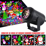 TD® LED16 motif flocon de neige Projection lumière noël Blizzard rotatif lumière décorative veilleuse fête Laser scène lumière
