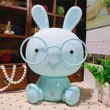 TD® Lampe lapin LED bleu mignon pour enfant-Lampe bébé chevet Décor pour nuit Led-accessoire décoratif de chambre