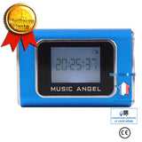 TD® Mini Enceinte Multimédia LCD MP3 Radio multi fonction couleur bleu distance 10m stockage micro SD ou USB morceaux musique