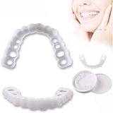 TD® Prothèses dentaires temporaires pour dents cosmétiques gouttières dentaires artificielles en silicone, facette dentaire, dentier