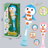 TD® Baguette à bulles Jouets d'extérieur interactifs pour enfants de 4 à 6 ans Machine à bulles automatique électrique et bleu clair