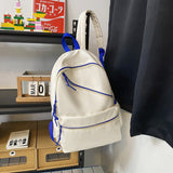 TD® Sac à dos lycée collège simple sac à dos pour ordinateur de campus universitaire de grande capacité en nylon hydrofuge scolaire