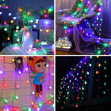 TD® Guirlande lumineuse LED à Piles - 80 Ampoules - Blanc Chaud - 10 m