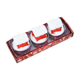 TD® 3 bougies de Noël avec le Père Noël-bonhomme de neige maison-décor de maison pour fête Noel-bougie en paraffine