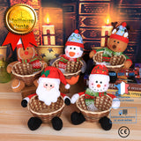 TD® Décoration de Noël Panier de Bonbons Ornement de Bureau Panier de Bonbons pour Enfants Décoration de Noël Paquet de 5