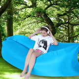 TD® Canapé-lit gonflable canapé hamac bleu/canapé de plage/jardin, camping/piscine extérieure/205x70 cm/robuste et durable