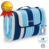 TD® Tapis de pique-nique imperméable à l'eau bleu extérieur serviette jardin Camping pique-nique résistant au sable serviette de pla