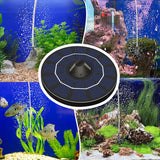 TD® Réservoir de poissons extérieur pompe à oxygène stockage d'énergie pompe à oxygène flottante solaire aquarium plug-in gratuit