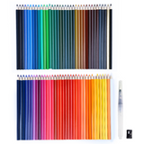 Fournitures de peinture d'art ensemble de peinture 72 couleurs crayons de couleur solubles dans l'eau boîte fer hexagonale gr