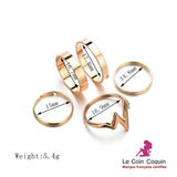 LCC® Bagues empilables simple lot de 5 pièces ornements phalanges lot vintage fantaisie bijoux bohème pour femme fille élégant et br