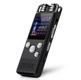 TD® Enregistreur vocal numérique réduction bruit dictaphone intelligent micro haut-parleur intégré USB rechargeable multifonctionnel