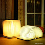 TD® Lampe Livre lecture led lumineux bois rechargeable couleur enfant pliante de chevet veilleuse décorative lumière bureau sans fil