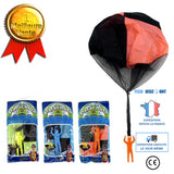 TD® Jouet Parachute avec Soldat pour Enfants/ Sport de plein Air/ Jeux en Groupe Parc