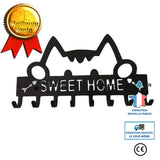 Crochet  vêtements crochet mignon chat en métal clé crochet rangée crochet support mural porte boîte de rangement crochet déc