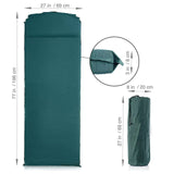 TD® Éponge épaissie de 8 cm coussin gonflable automatique camping en plein air matelas de couchage étanche à l'humidité matelas simp