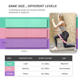 TD® Bande Élastique Fitness, Bande de Résistance 3 Niveaux de Force, Bandes de Hanche d’Exercice pour Hommes ou Femmes Yoga, Pilates