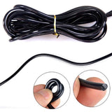 TD® Corde à sauter réglable Entrainement Accessoire de fitness Musculation-noir