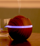 TD® Humidificateur à arômes matériau modèle grain de bois Connexion USB fraicheur diffuseur purificateur air frais