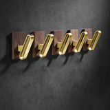 Patère  chambre patère  créative patère marron créative simple style moderne noyer noir tenture murale porte-manteau poinçon