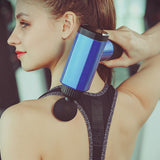 TD® NEUFU Pistolet De Massage À Percussion Thérapie Engrenages Muscle Relax Masseur Tissu Profond 6 Tête BLEU