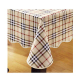 TD® nappe de table rectangulaire anti tache PVC dessus housse protection design ecossais salle a manger cusiine decoration pas cher