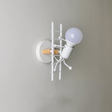 2PC personnalité Art méchant escalade escaliers lumière chambre applique murale applique murale
