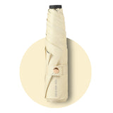 TD® Parapluie ultra-léger  de protection UV mini squelette compact portable en fibre de carbone à double usage pluie beige soleil