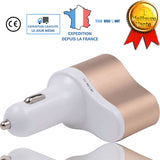 TD® Chargeur de voiture double USB allume-cigare un pour deux tête de chargement de téléphone portable multifonction rapide brancher