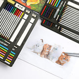 Ensemble de peinture 32 pièces stylo charbon de bois blanc soluble dans l'eau ensemble de crayons de couleur peinture fine ar