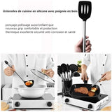 TD® Ustensiles de cuisine de cuisine Set de 8 pièces Premium outils de cuisson résistant à la chaleur
