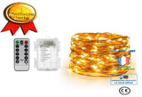 TD® Guirlande Lumineuse LED à Piles,5M 50 LEDs 8 Modes Avec Télécommande, pour Jardin ,Noël ,Mariage,Soirée