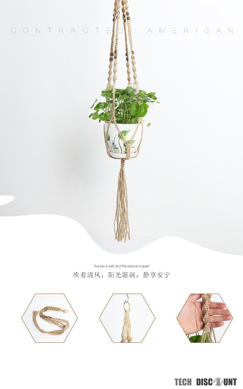 TD®  pot suspendu plantes fleurs mobilier décoration intérieur artisanale et écologique cadeau installation simple solide léger
