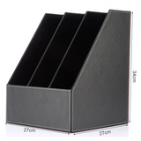 TD® Siège de panier de boîte de classement Fournitures de bureau d'affaires Porte-documents triple en cuir Support  stockage de donn