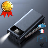 INN® Banque de puissance de téléphone portable 30000mAh Banque de puissance multifonction à affichage numérique LED banque de puissa