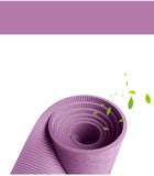 Tapis de Yoga Antidérapant, Epais 6 mm, Ecologique et Non Toxique en TPE avec des repères d’alignement du Corps - Taille: 183