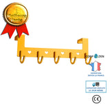 Patère crochet ménage cintre en métal sur mur derrière la porte chambre manteau et chapeau crochet porche vêtements crochet c