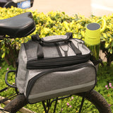 TD® Sac de vélo grande capacité VTT étanche sacoche étagère sac de rangement siège arrière équitation sac à bagages