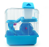 TD® Cage rotative pour hamster bleu à 2 couches
