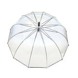 TD® Grand parapluie XXL dome transparent automatique - parapluie pour deux - parapluie pour couple - parapluie Antivent