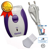 TD® Kemei femmes mini électrique rasoir cheveux enlèvement tondeuse épilateur Bikini rasage Machine rasoir Epilation Remover