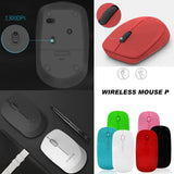 TD® Souris Sans Fil Bluetooth Retractable USB Bureau Ergonomique Silencieuse Ordinateur Portable PC Windows Mac Ultra-Mince 2,4 GHz