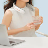 TD® Ventilateur de cou suspendu sans lames portable USB silencieux chargeant un mini ventilateur canicule batterie plein air