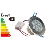 TD® 1 PCS LED Spot Vero encastré 7W extra plat Blanc Froid Plafonnier Rond pour Salon, Salle de Bain, Cuisine - Accessoire luminaire