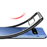 TD® Samsung GalaxyS10+ Coque de téléphone transparente en silicone antichoc pour téléphone portable Housse de protection tout compri