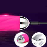 TD® Bâton de massage pour femme en silicone électrique adulte chauffant amusant avec son doux violet étanche USB charge rapide