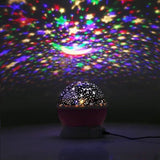 TD® Lampe de Projection Veilleuse Bébé Etoile Projection Lumière Enfant Lampe Chevet Avec 360 Degrés De LED Pour Cadeau Bébé Anni w5