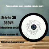 INN® Caméra Fisheye Moniteur à distance de téléphone portable panoramique à 360 degrés HD Vision nocturne Moniteur d'alarme de résea
