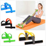 TD® Musculation crampe taille exercice Yoga accessoires auxiliaires assis tirer pédale quatre Tube tirer - Modèle: Blue