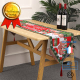 TD® Décorations de Noël chemin de table en tissu tricoté chemin de table de Noël créatif décoration de table de Père Noël
