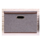 TD® boite de rangement lin/coton anti poussière légère mobilier domestique nettoyage vêtement respirante anti mauvaises odeurs